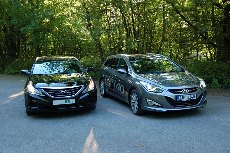 Hyundai i40cw a Hyundai Sonata YF