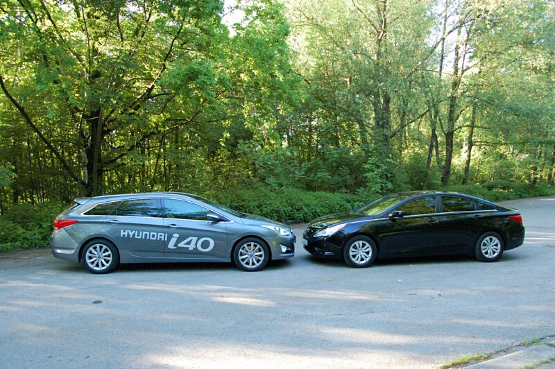 Hyundai i40cw a Hyundai Sonata YF