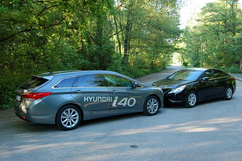 Hyundai i40cw a Hyundai Sonata YF
